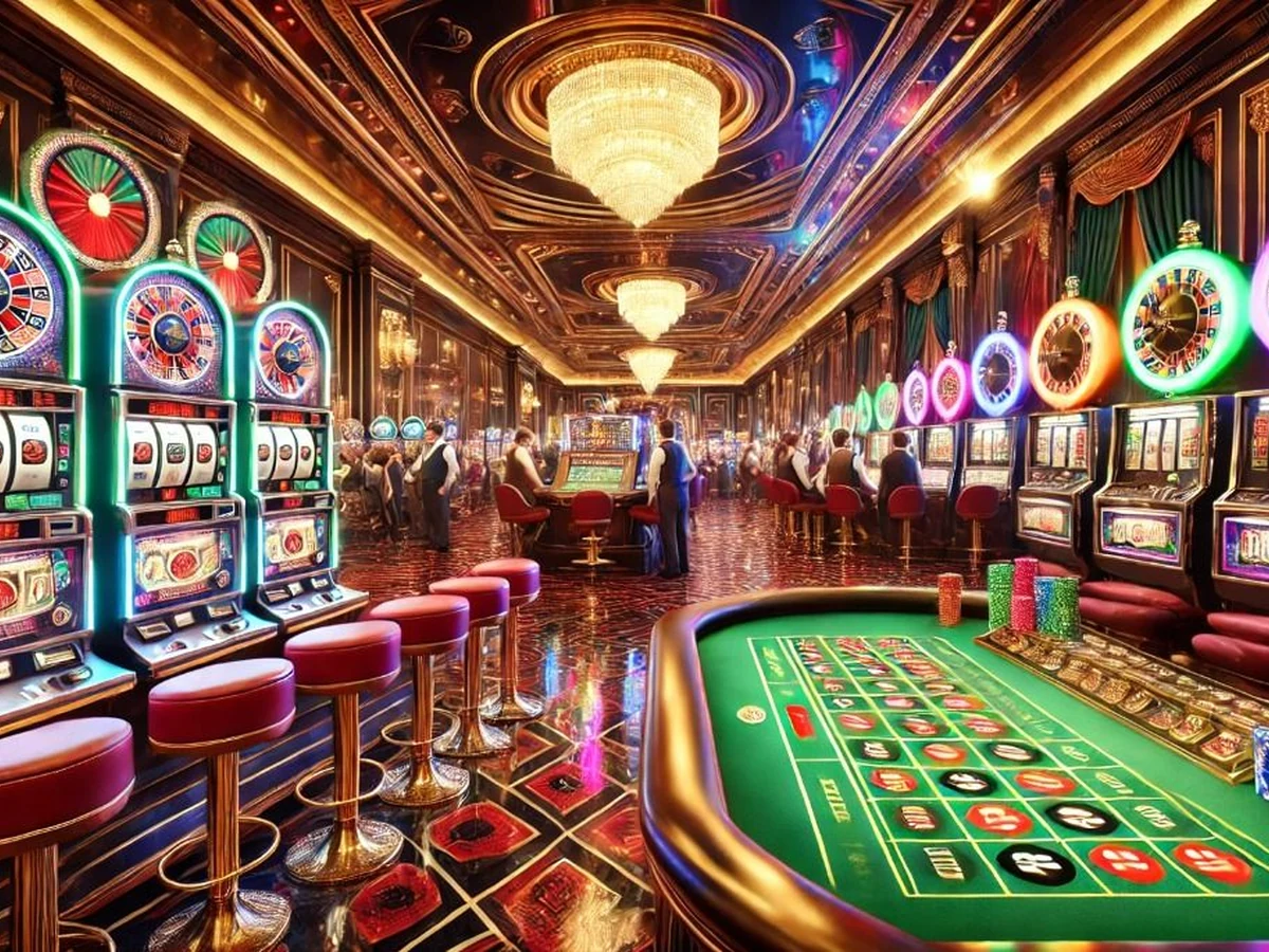 Tampilan visual permainan slot FULLTOTO dengan susunan reels berwarna